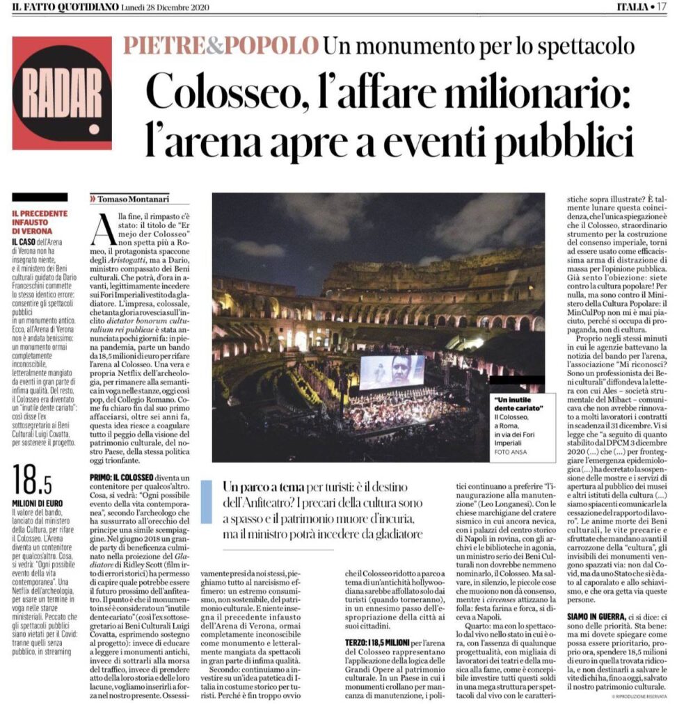 Colosseo_affare_milionario_Montanari